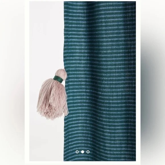 2 Panels - NEW Anthropologie Mindra Stripe Curtain - Luxury Length, 96” X 50” - Picture 2 of 5